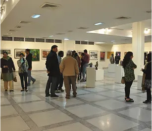 Art exhibition gallery